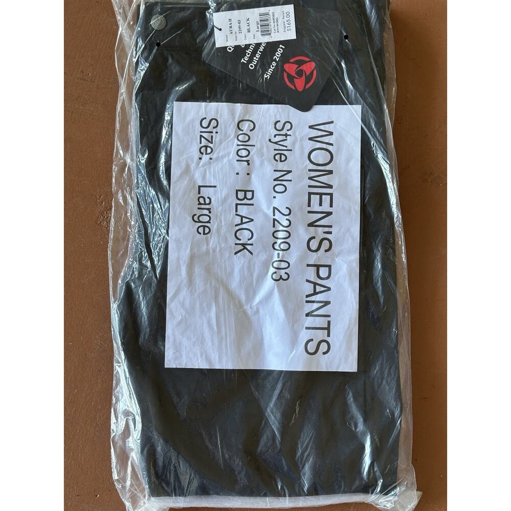 Turbine Women Snow Pants Black Size L Skiing Snowboarding Winter Style 2209 New